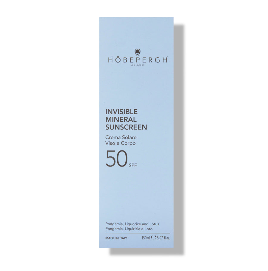 INVISIBLE MINERAL SUNSCREEN SPF 50 | CREMA SOLARE VISO E CORPO SPF 50