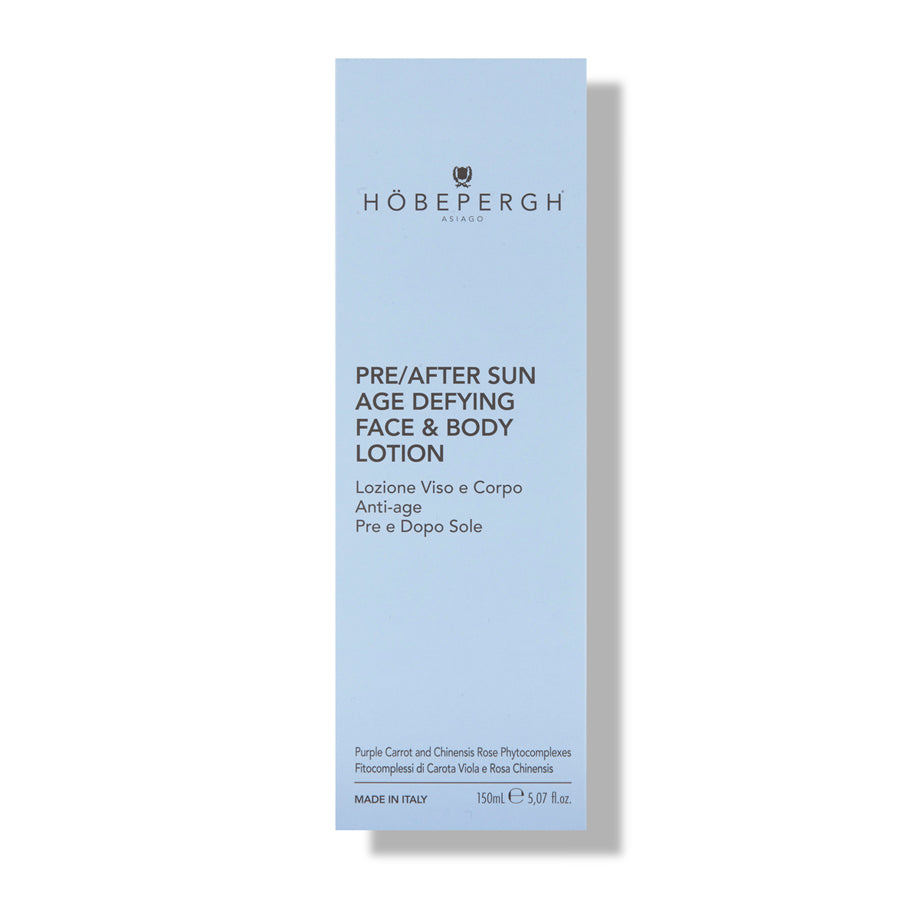 PRE/AFTER SUN AGE DEFYING FACE & BODY LOTION | LOZIONE VISO E CORPO ANTI-AGE PRE E DOPO SOLE