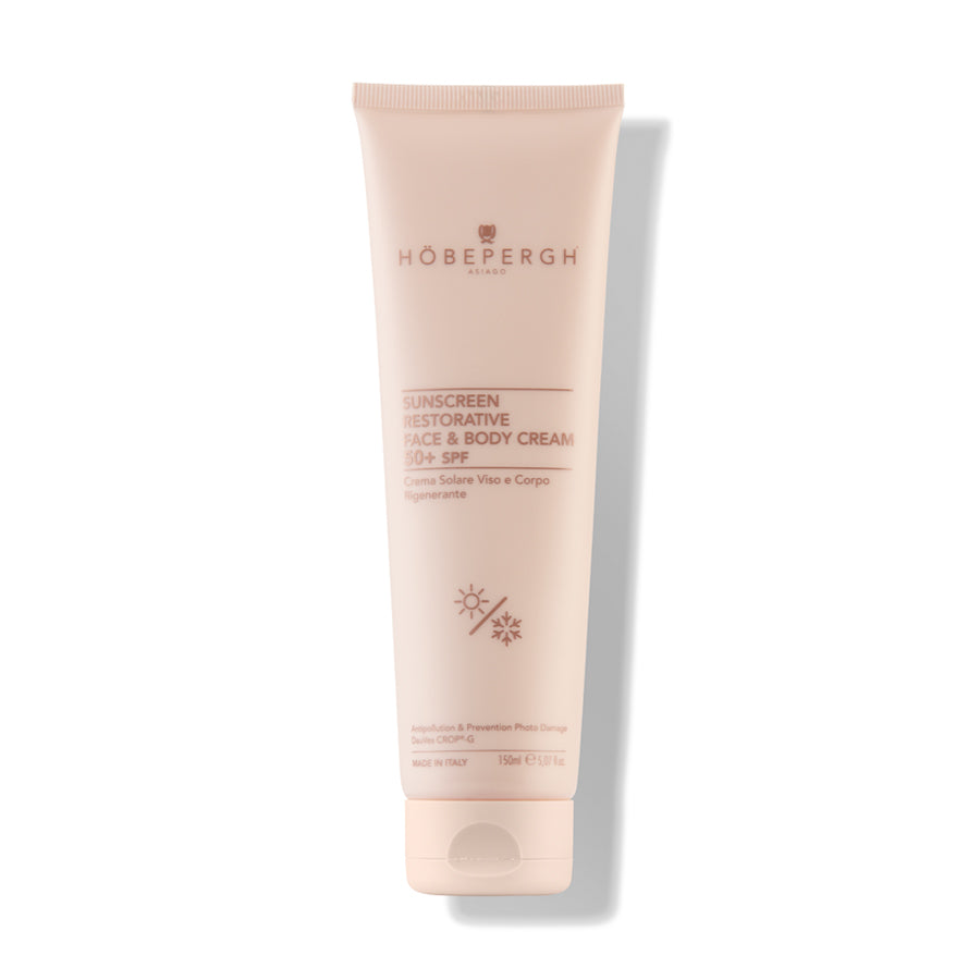 SUNSCREEN RESTORATIVE FACE & BODY CREAM 50+ SPF | CREMA SOLARE VISO E CORPO RIGENERANTE 50+SPF